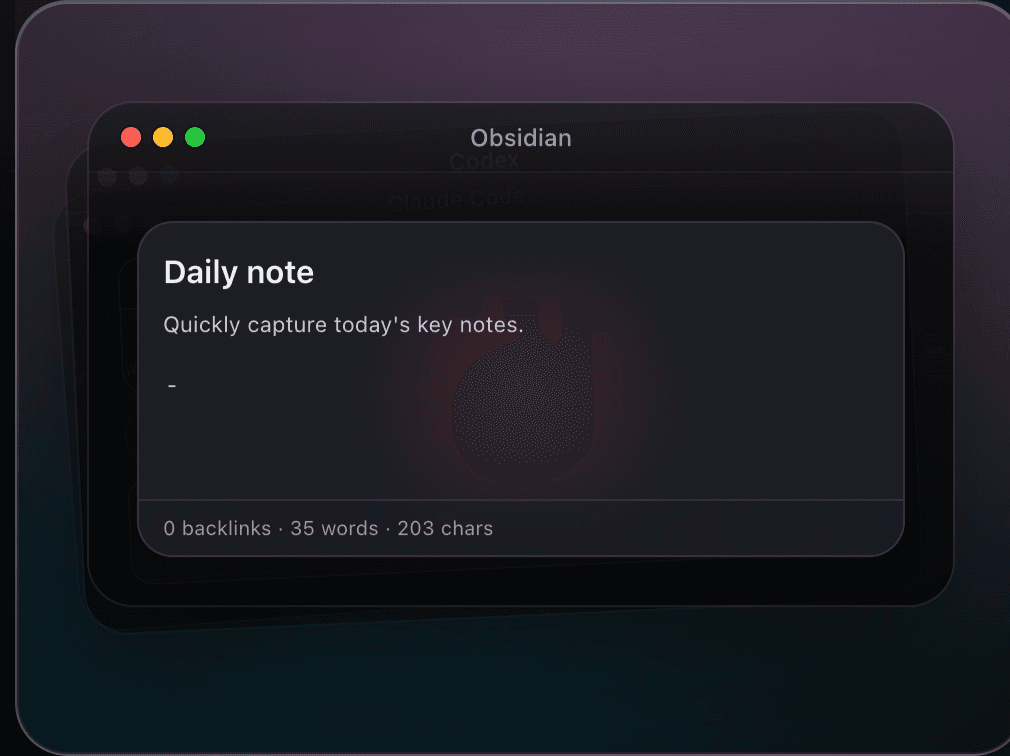 Obsidian drafting workflow showcase
